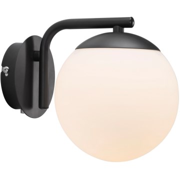 Nordlux - Nástenná lampa GRANT 1xE14/40W/230V čierna