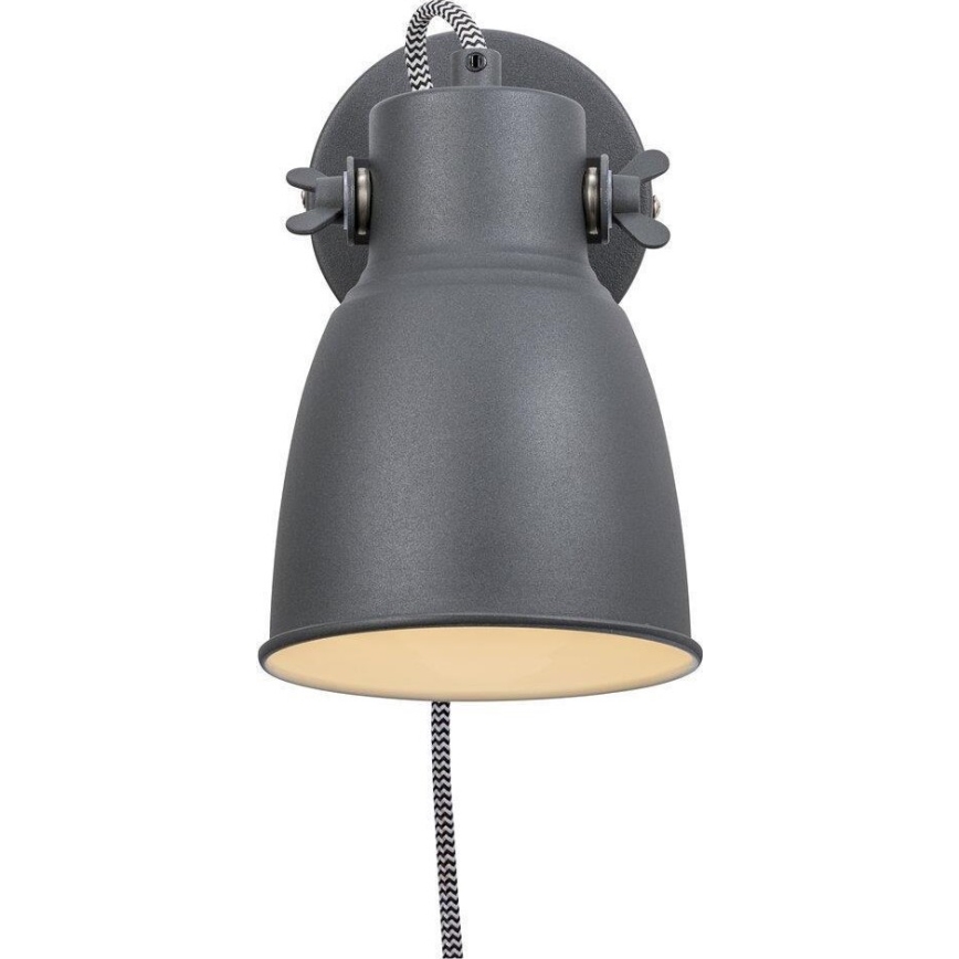 Nordlux - Nástenné bodové svietidlo ADRIAN 1xE27/25W/230V antracit