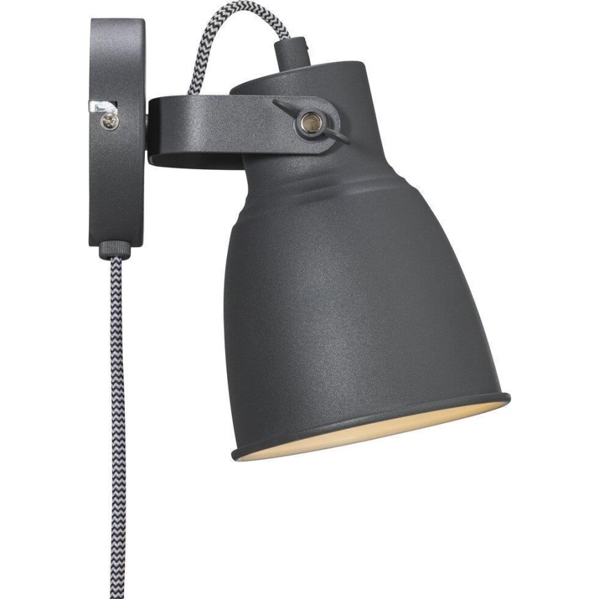 Nordlux - Nástenné bodové svietidlo ADRIAN 1xE27/25W/230V antracit