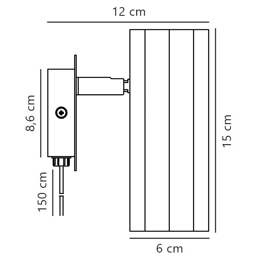 Nordlux - Nástenné bodové svietidlo ALANIS 1xGU10/15W/230V zlatá