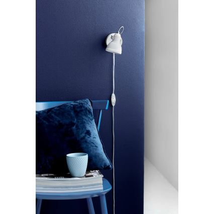 Nordlux - Nástenné bodové svietidlo ASLAK 1xGU10/35W/230V biela