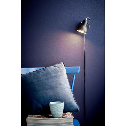 Nordlux - Nástenné bodové svietidlo ASLAK 1xGU10/35W/230V čierna