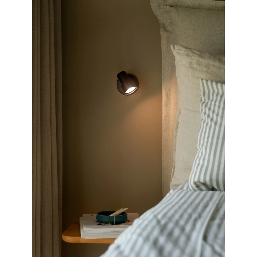 Nordlux - Nástenné bodové svietidlo BOSTON 1xGU10/5W/230V čierna