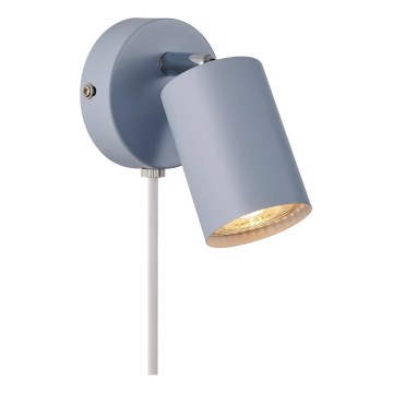 Nordlux - Nástenné bodové svietidlo EXPLORE 1xGU10/7W/230V modrá