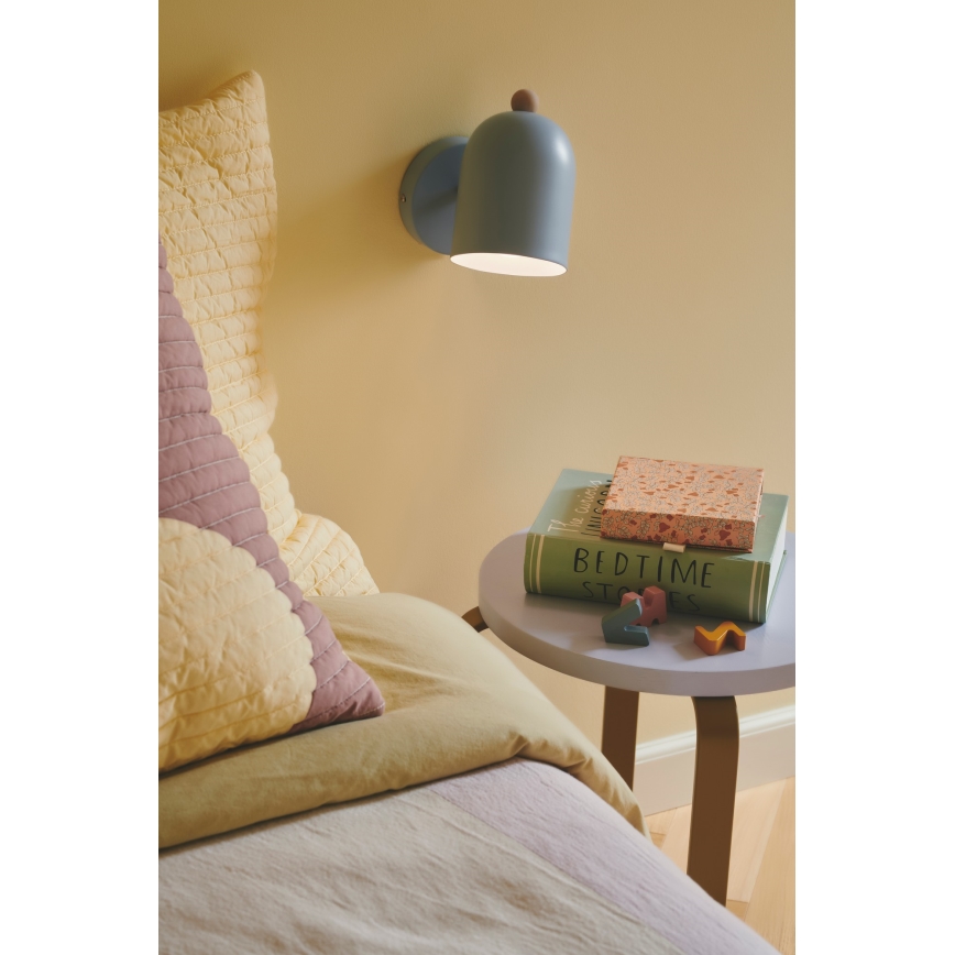 Nordlux - Nástenné bodové svietidlo GASTON 1xE27/15W/230V modrá