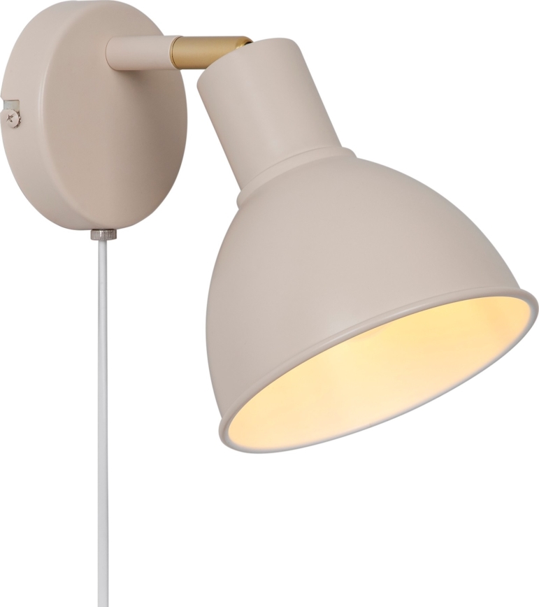 Nordlux - Nástenné bodové svietidlo POP 1xE27/18W/230V béžová