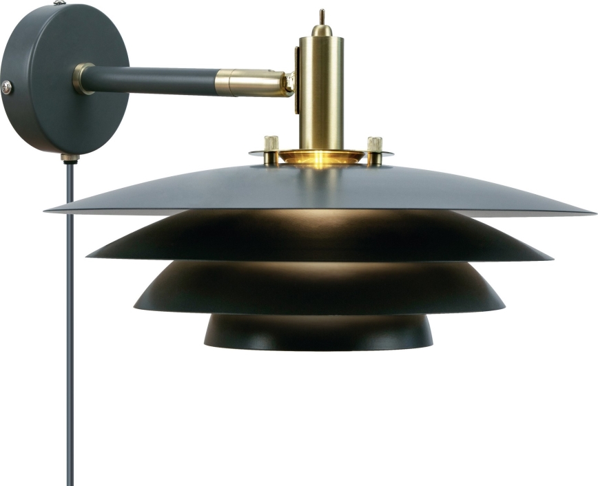 Nordlux - Nástenné svietidlo BRETAGNE 1xG9/25W/230V antracit