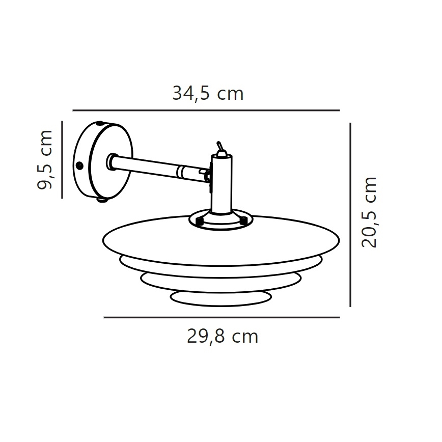 Nordlux - Nástenné svietidlo BRETAGNE 1xG9/25W/230V biela