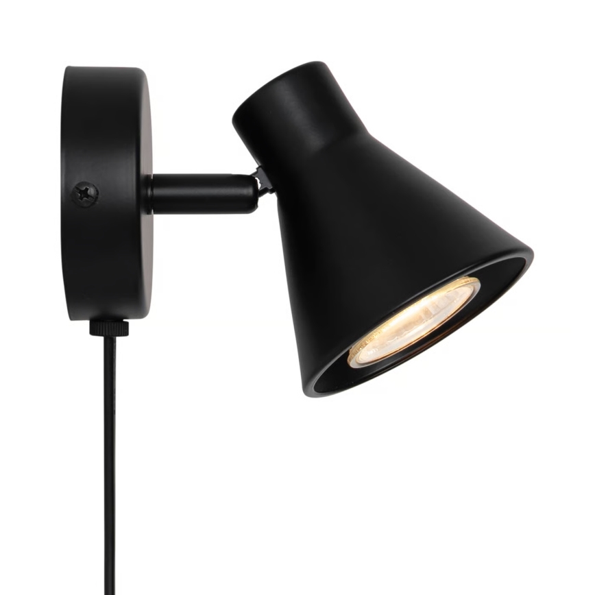Nordlux - Nástenné svietidlo EIK 1xGU10/35W/230V čierne