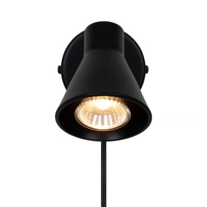 Nordlux - Nástenné svietidlo EIK 1xGU10/35W/230V čierne