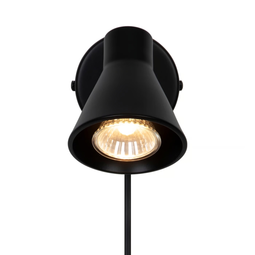 Nordlux - Nástenné svietidlo EIK 1xGU10/35W/230V čierne