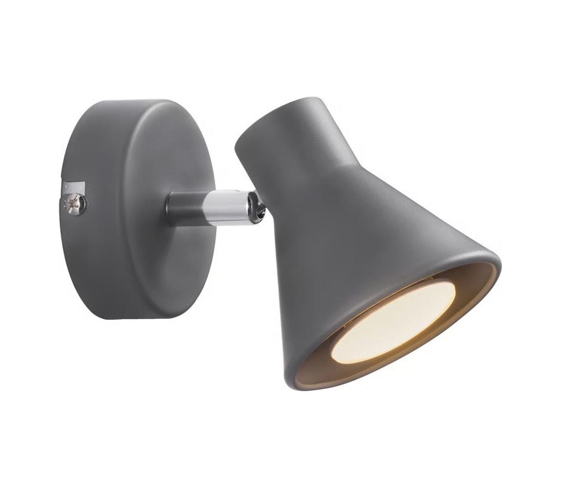 Nordlux - Nástenné svietidlo EIK 1xGU10/35W/230V sivé 45761010