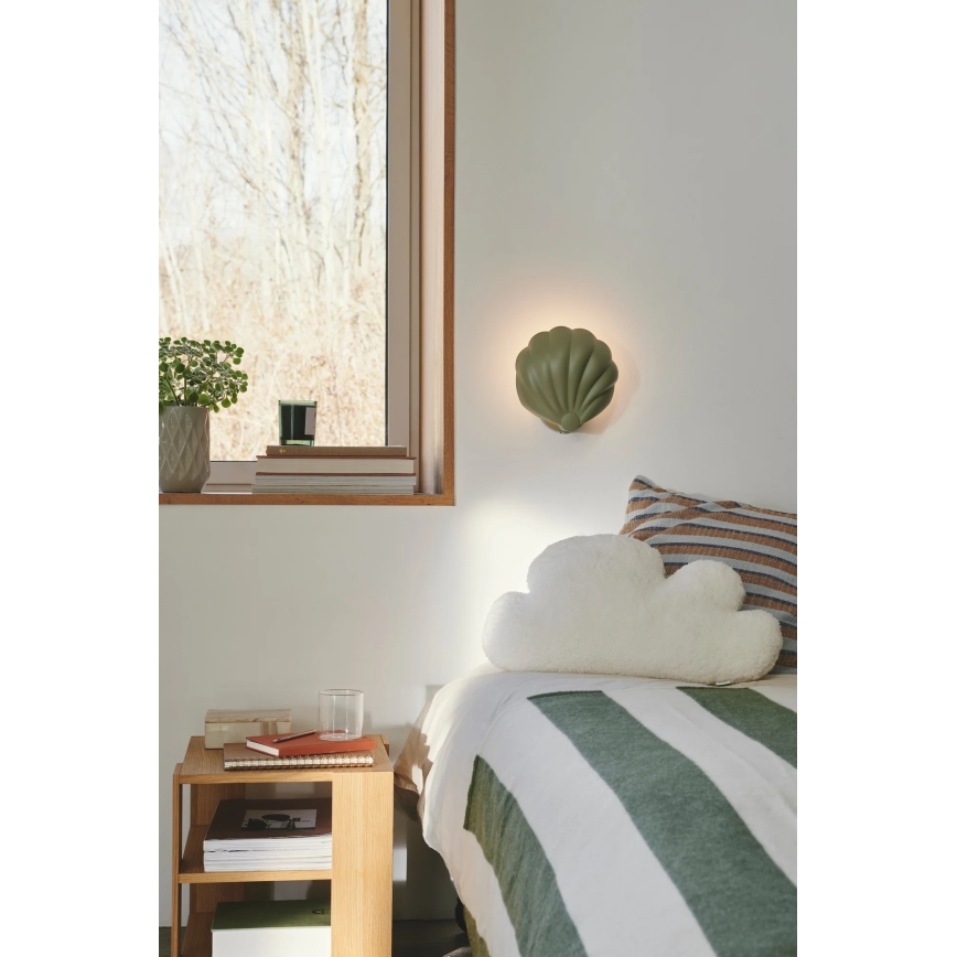 Nordlux - Nástenné svietidlo KONCHI 1xE14/25W/230V zelená