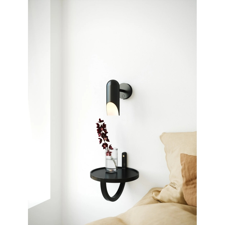 Nordlux - Nástenné svietidlo ROCHELLE 1xGU10/8W/230V čierne