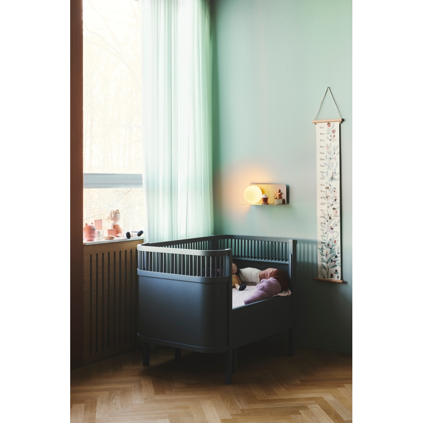 Nordlux - Nástenné svietidlo s poličkou LILIBETH 1xE14/25W/230V hnedá