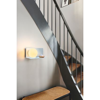 Nordlux - Nástenné svietidlo s poličkou LILIBETH 1xE14/25W/230V modrá