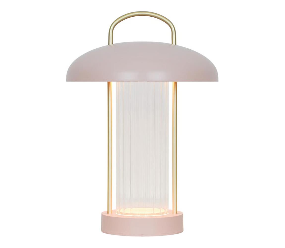 Nordlux - stmievateľná nabíjacia dotyková stolná lampa MIRANO LED/3W/3,7V ružová 2512505057