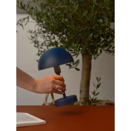Nordlux - LED stmievateľná nabíjateľná dotyková vonkajšia stolová lampa ELLEN LED/2,8W/3,7V IP44 modrá