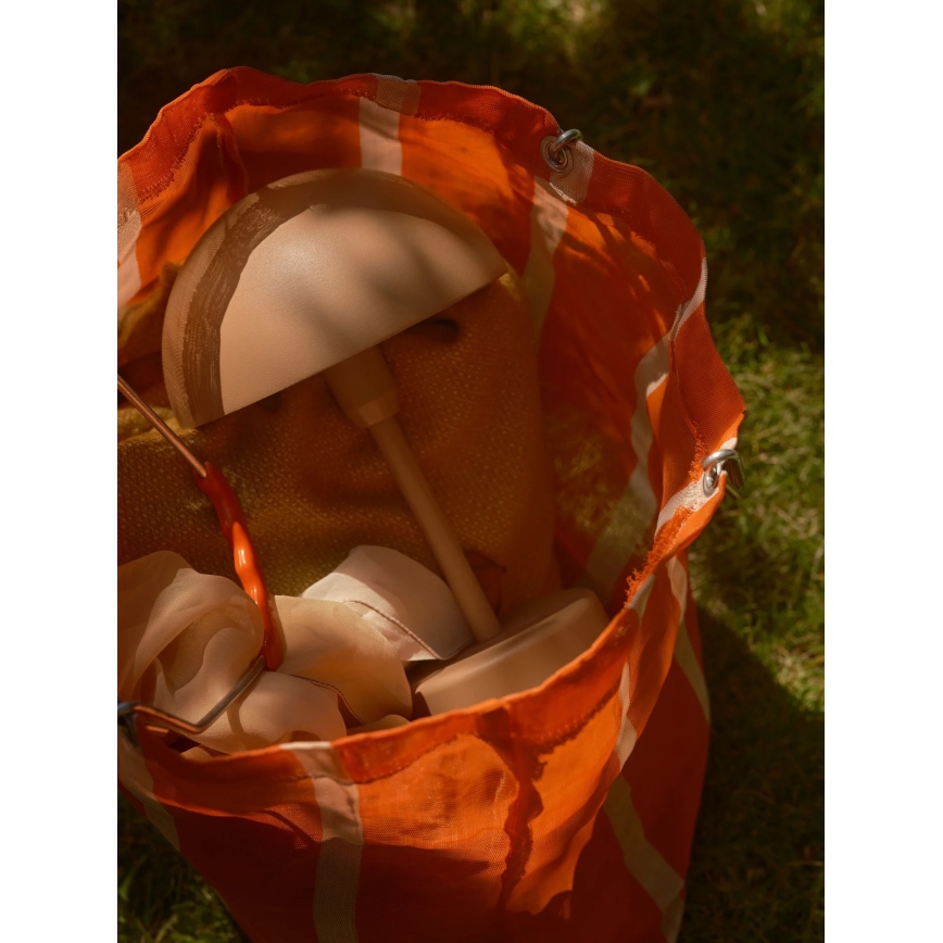 Nordlux - stmievateľná nabíjateľná vonkajšia LED stolová lampa ELLEN LED/2,8W/3,7V IP44 2200 mAh hnedá