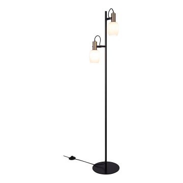 Nordlux - Stojacia lampa ARILD 2xE14/40W/230V čierna