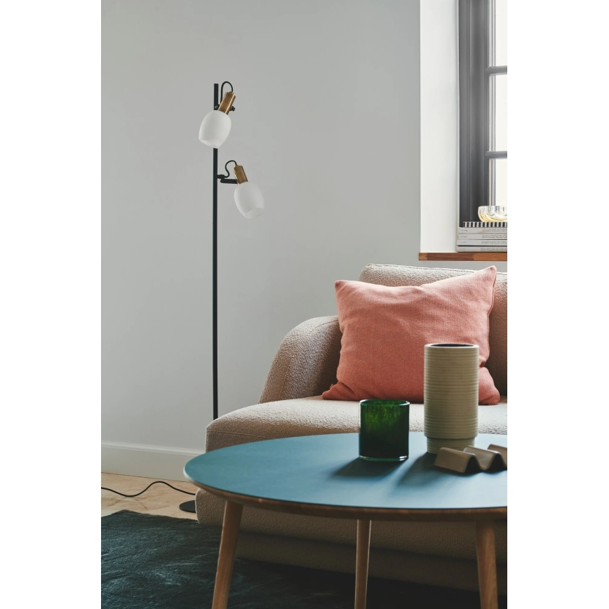 Nordlux - Stojacia lampa ARILD 2xE14/40W/230V čierna