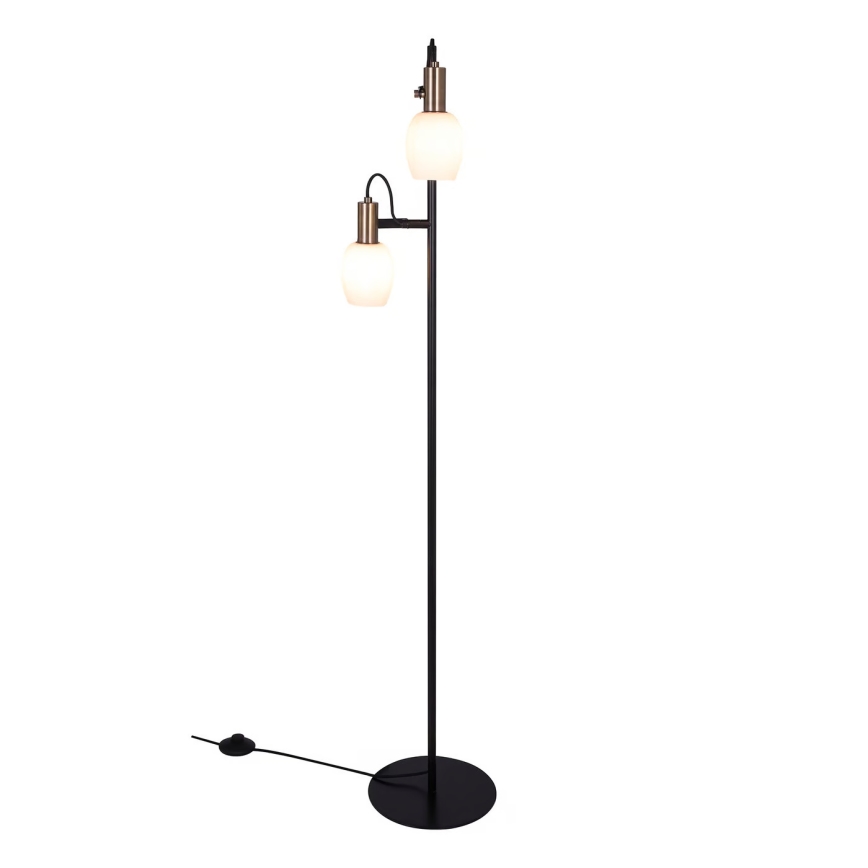 Nordlux - Stojacia lampa ARILD 2xE14/40W/230V čierna