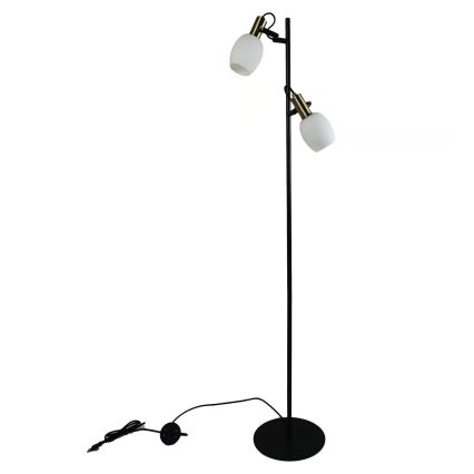 Nordlux - Stojacia lampa ARILD 2xE14/40W/230V čierna