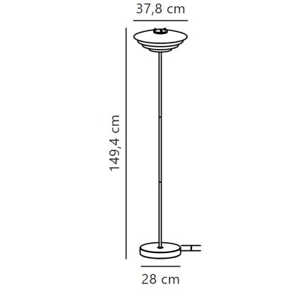 Nordlux - Stojacia lampa BRETAGNE 1xG9/25W/230V antracit