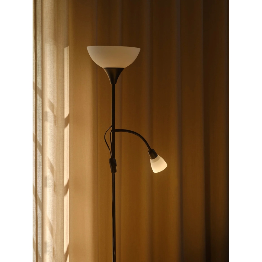 Nordlux - Stojacia lampa LAURIA 1xE27/40W/230V + 1xE14/15W