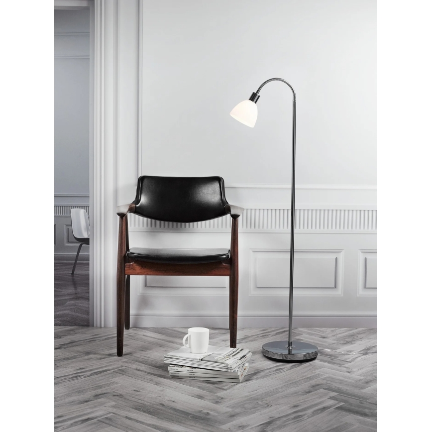 Nordlux - Stojacia lampa RAY 1xE14/25W/230V lesklý chróm 153,5 cm