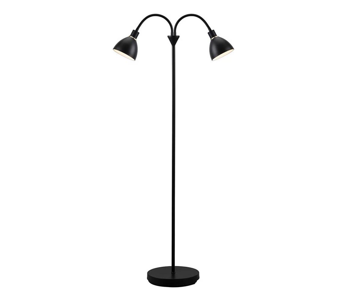 Nordlux - Stojacia lampa RAY 2xE14/25W/230V čierna 63224003