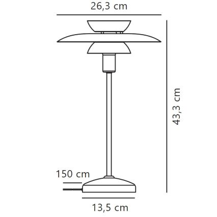 Nordlux - Stolná lampa CARMEN 1xE14/25W/230V čierna