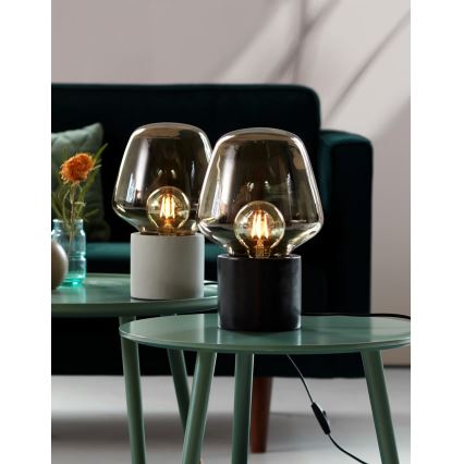 Nordlux - Stolná lampa CHRISTINA 1xE27/25W/230V betón/čierna