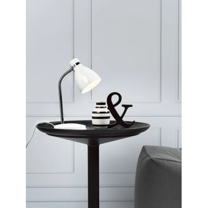 Nordlux - Stolná lampa CYCLONE 1xE14/15W/230V biela