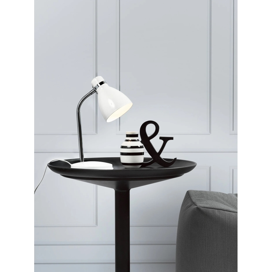 Nordlux - Stolná lampa CYCLONE 1xE14/15W/230V biela