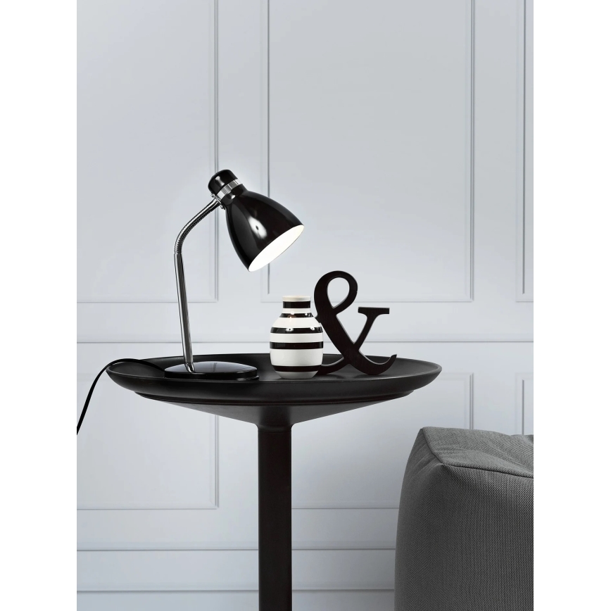 Nordlux - Stolná lampa CYCLONE 1xE14/15W/230V čierna
