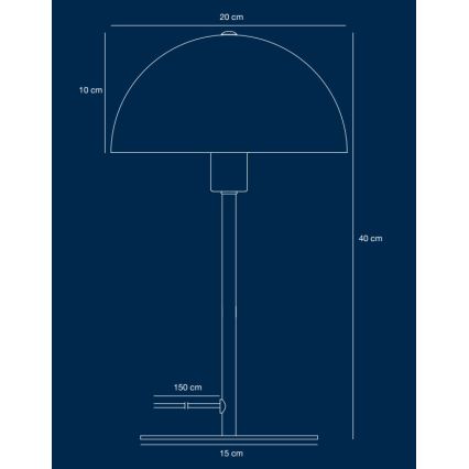 Nordlux - Stolná lampa ELLEN 1xE14/40W/230V zlatá/čierna