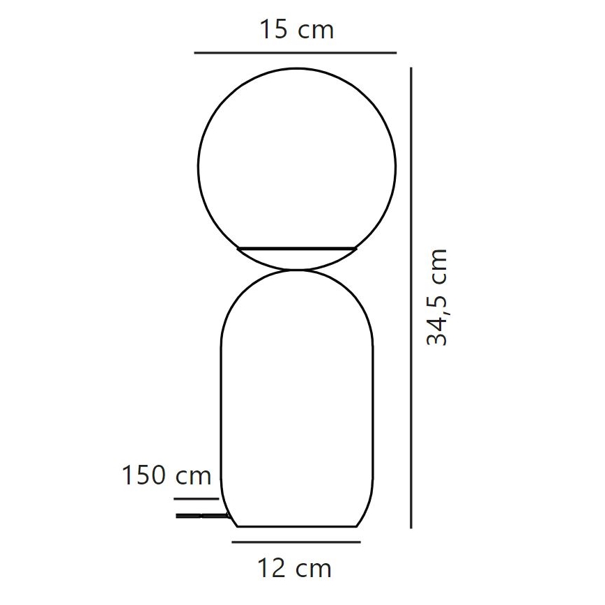 Nordlux - Stolná lampa NOTTI 1xE14/25W/230V čierna