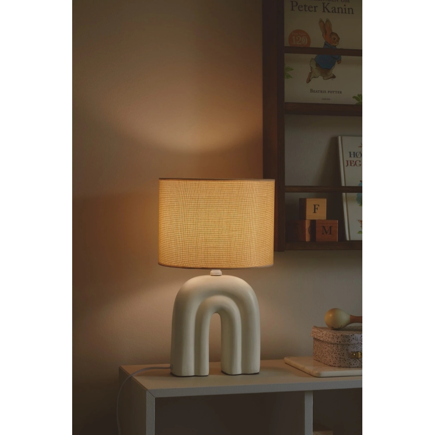 Nordlux - Stolová lampa HAZE 1xE27/40W/230V béžová
