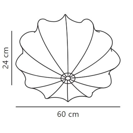 Nordlux - Stropné svietidlo AERON 3xE27/25W/230V pr. 60 cm