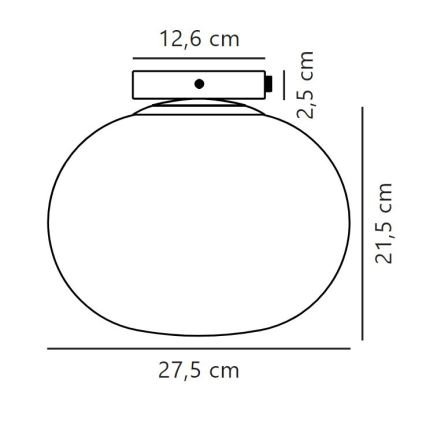 Nordlux - Stropné svietidlo ALTON 1xE27/25W/230V