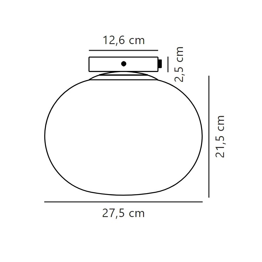 Nordlux - Stropné svietidlo ALTON 1xE27/25W/230V