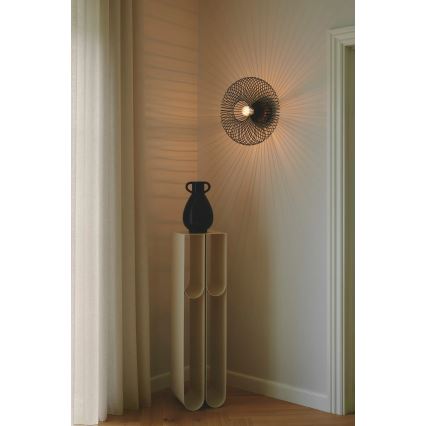 Nordlux - Stropné svietidlo BERONI 1xE27/60W/230V pr. 40,3 cm čierna