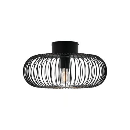 Nordlux - Stropné svietidlo BERONI 1xE27/60W/230V pr. 40,3 cm čierna