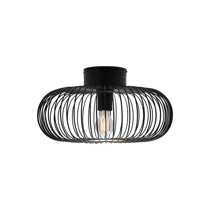 Nordlux - Stropné svietidlo BERONI 1xE27/60W/230V pr. 40,3 cm čierna