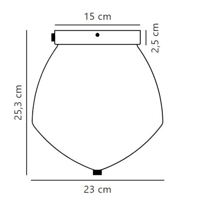 Nordlux - Stropné svietidlo ORBIFORM 1xE27/40W/230V zlatá