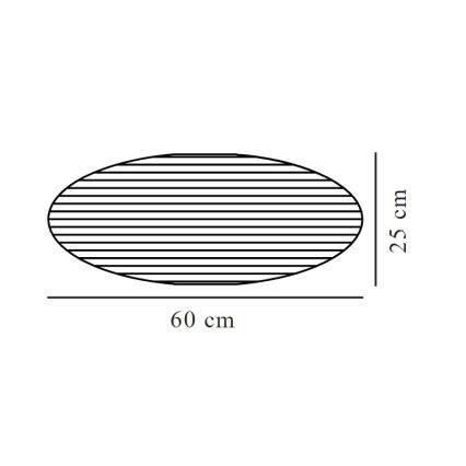 Nordlux - Tienidlo k lustru VILLO E27 pr. 60 cm biela