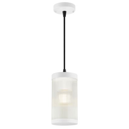 Nordlux - Vonkajší luster na lanku COUPAR 1xE27/25W/230V IP33 pr. 13 cm biela