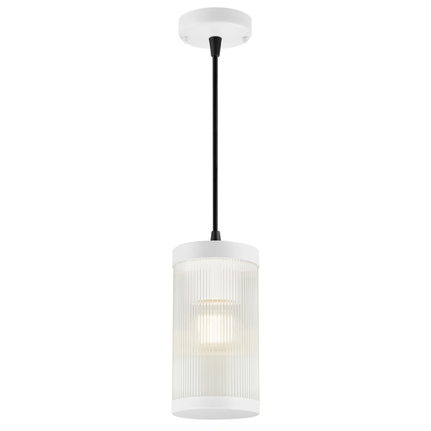 Nordlux - Vonkajší luster na lanku COUPAR 1xE27/25W/230V IP33 pr. 13 cm biela