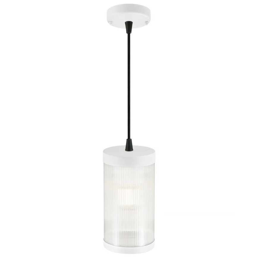 Nordlux - Vonkajší luster na lanku COUPAR 1xE27/25W/230V IP33 pr. 13 cm biela